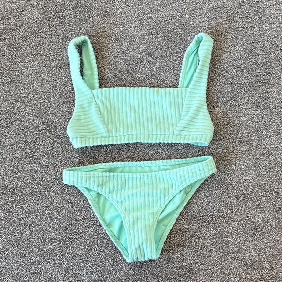 Billabong Other - Billabong Mint Green Ribbed Bikini Set